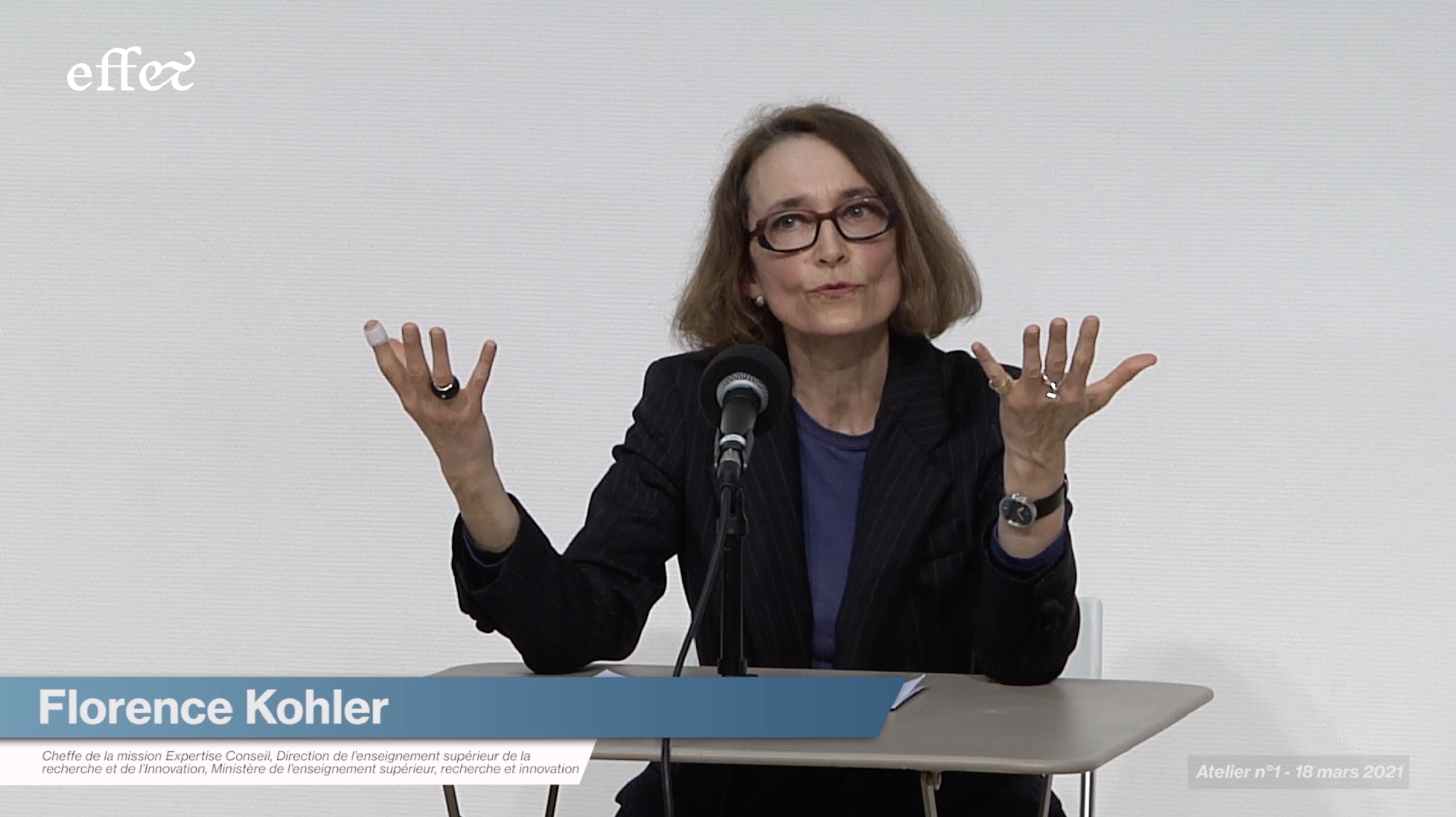 Florence KOHLER - Atelier #1 de la chaire EFF&T (18 mars 2021)