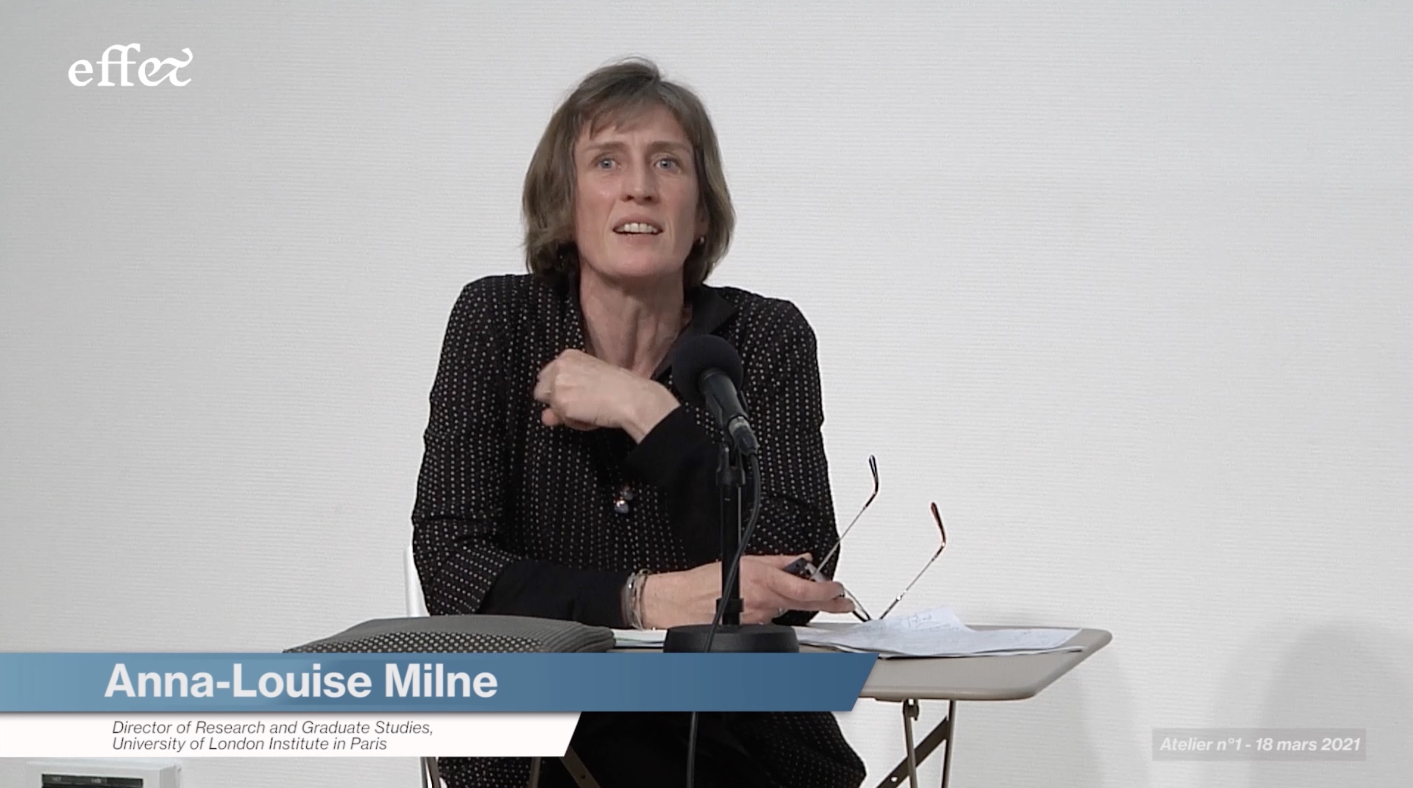 Anna-Louise MILNE - Atelier #1 de la chaire EFF&T (18 mars 2021)