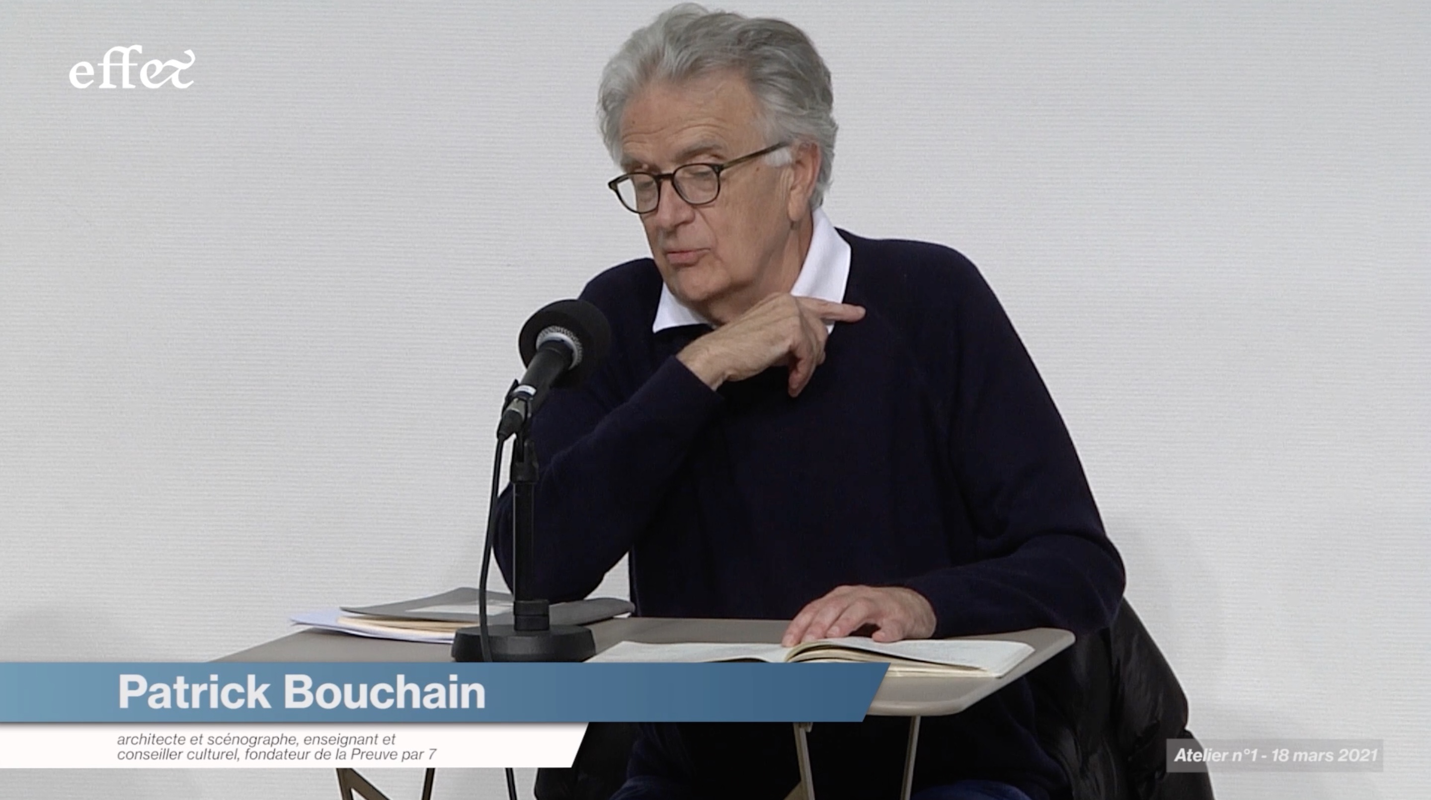 Patrick BOUCHAIN (introduction) - Atelier #1 de la chaire EFF&T