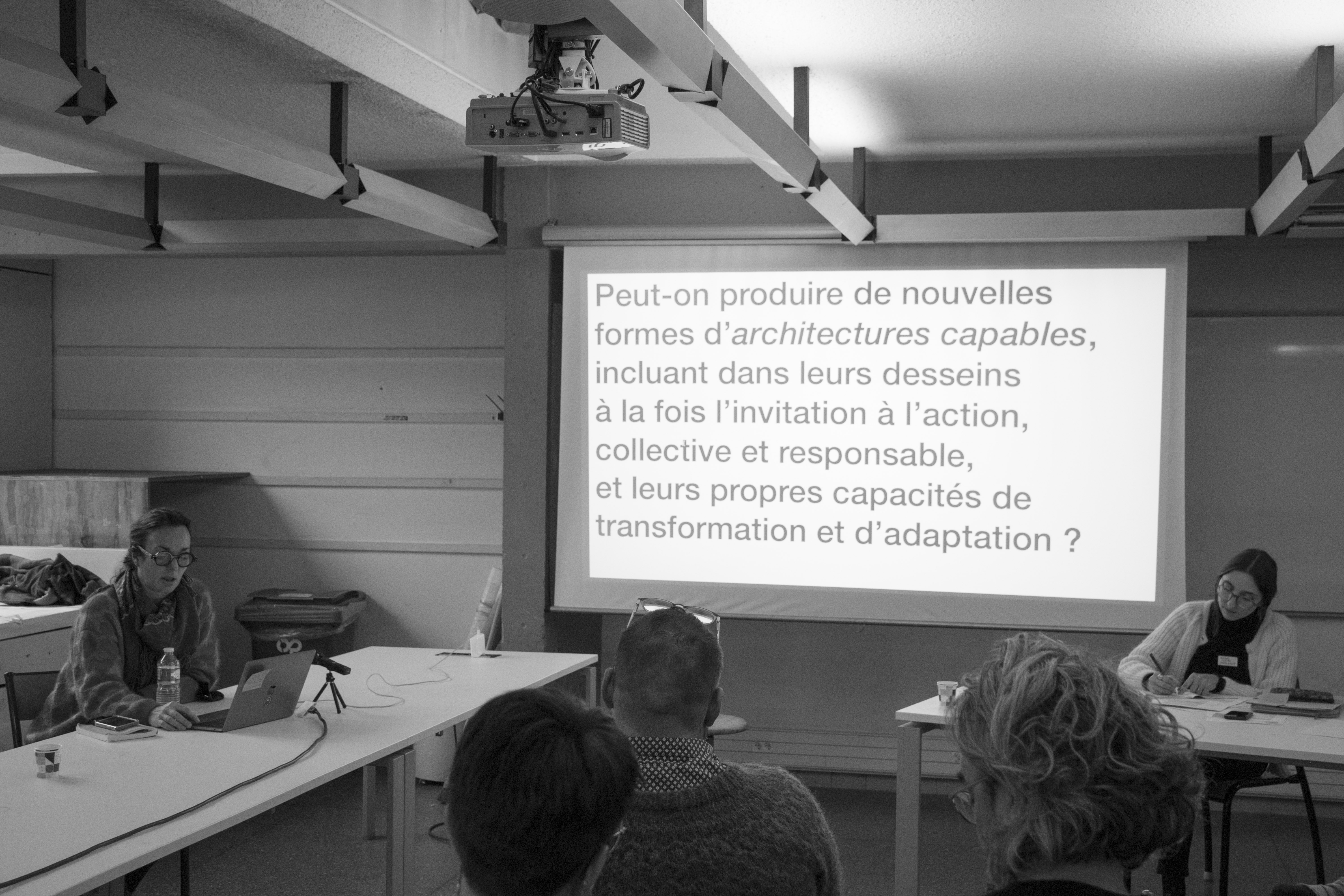 Session "Processus" animée par Manon Scotto, intervention de Joanne Pouzenc (ENSA Grenoble) - ©Mathilde Cazeaux