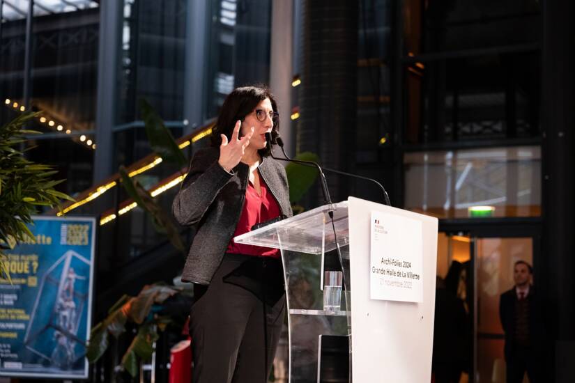 Lancement officiel d'Archi-Folies par Madame la Ministre de la Culture Rima Abdul-Malak (Parc de La Villette) - ©Edouard Richard